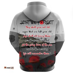 Hoodie Pullover Remembrance Day and The Ode Camouflage Poppy