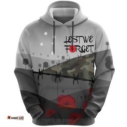 Hoodie Pullover Remembrance Day and The Ode Camouflage Poppy
