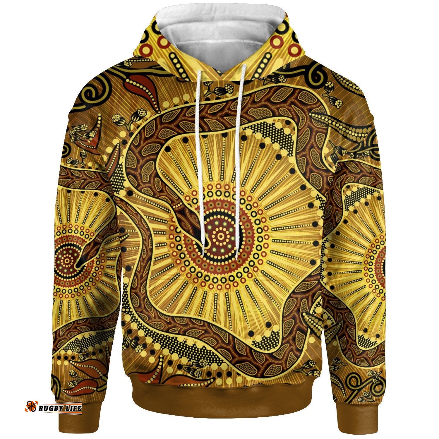 Hoodie Australian Aboriginal Snake Rainbow Serpent