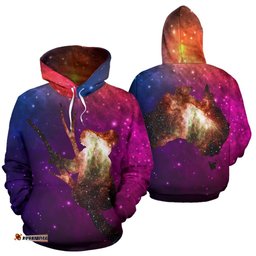 Hoodie Koala Hoodie Map Galaxy Unisex