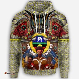 The Land Owns Us Aboriginal Hoodie