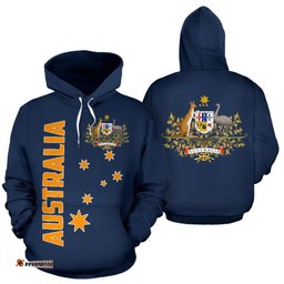 hoodie australian coat of arms hoodie aussie southern cross unisex