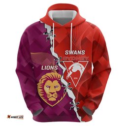 custom swans and lions football hoodie 2024 go champions final dynamic version