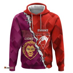 custom swans and lions football hoodie 2024 go champions final dynamic version