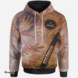 Hoodie Handprint with Kangaroo Logo