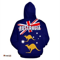 Hoodie Australian Flag Hoodie Kangaroo Aussie Southern Cross Unisex