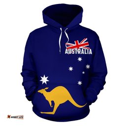 Hoodie Australian Flag Hoodie Kangaroo Aussie Southern Cross Unisex