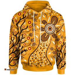 Hoodie Aboriginal Art In Spring Style