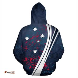 Hoodie Australian Coat Of Arms Hoodie Artistic Splashes Style Unisex