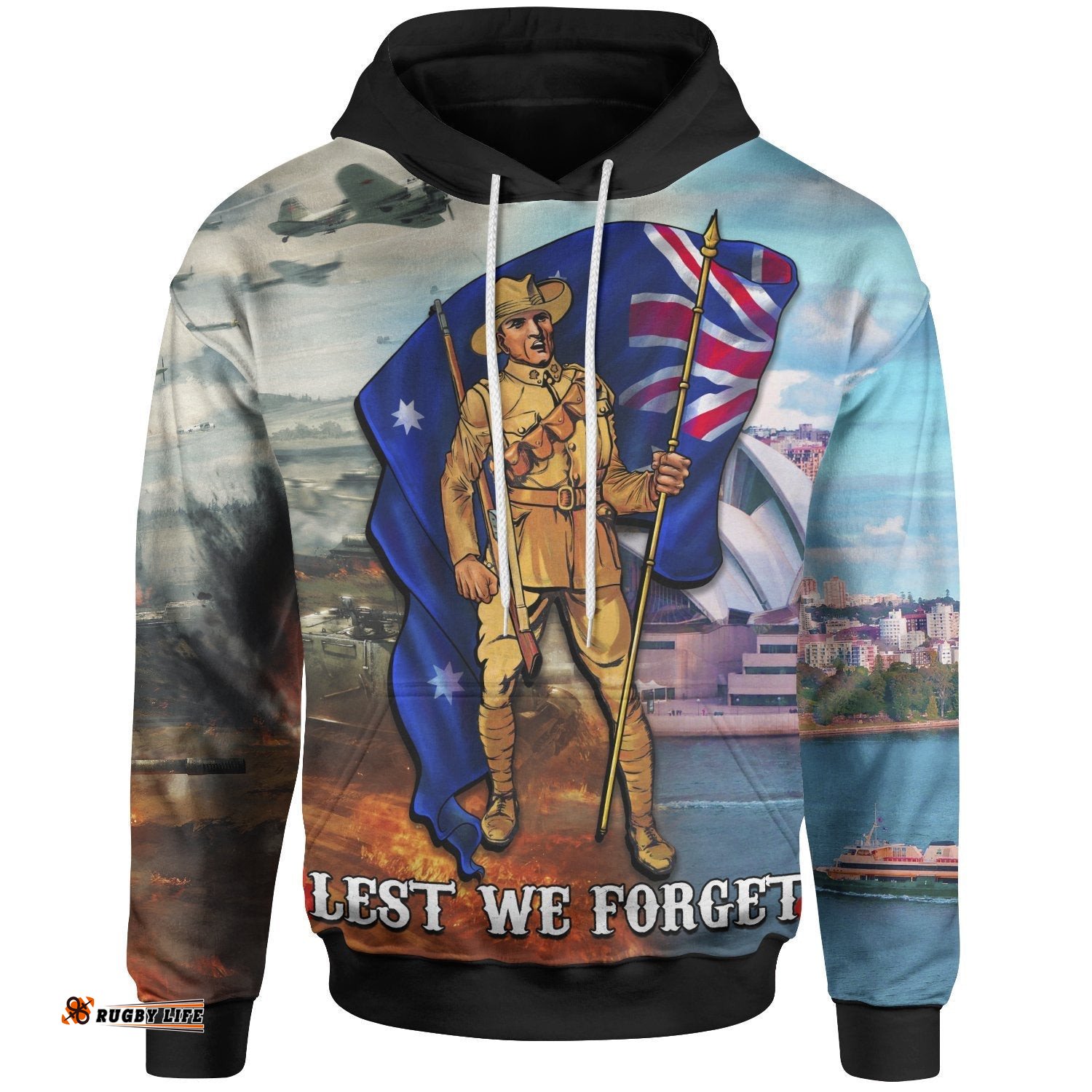 ANZAC Hoodie Australian Soldier