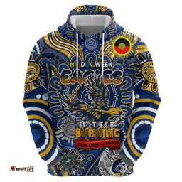 custom west coast eagles naidoc week 2024 hoodie mascot football dt02