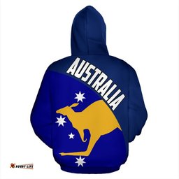 Hoodie Kangaroo Hoodie Wave Flag Color Unisex