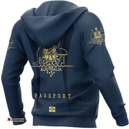 hoodie australian coat of arms hoodie passport hoodie style unisex