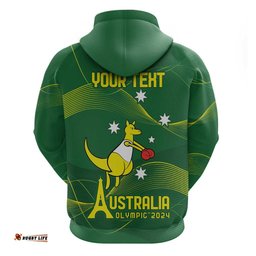 personalised australia go paris 2024 hoodie national color ver1