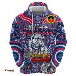 custom western bulldogs naidoc week 2024 hoodie mascot football dt02