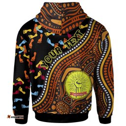 custom hoodie aboriginal style flag dot painting