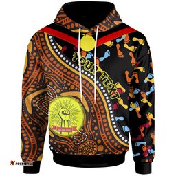 custom hoodie aboriginal style flag dot painting