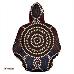 Hoodie Aboriginal Dot Painting Hoodie Ver08 Unisex