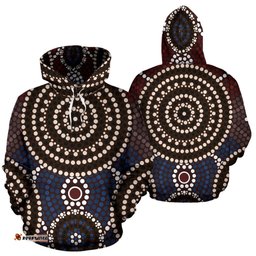 Hoodie Aboriginal Dot Painting Hoodie Ver08 Unisex