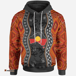 Aboriginal Hoodie Australia Indigenous Map