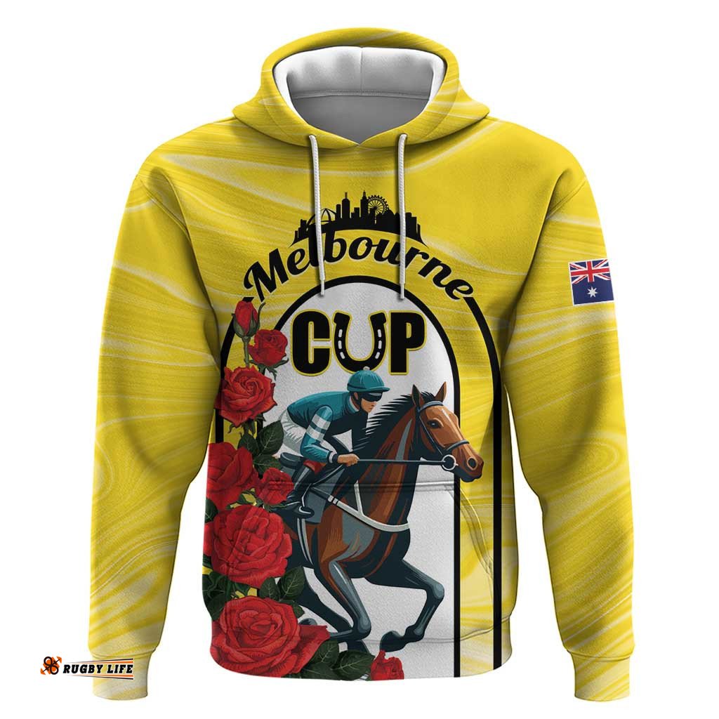 personalised melbourne horse racing hoodie the race that stops the nation
