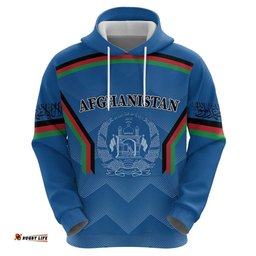 custom afghanistan cricket hoodie afghan coat of arm with special flag