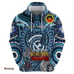 custom carlton blues naidoc week 2024 hoodie mascot football dt02