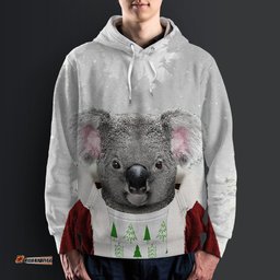 australia christmas hoodie koala hoodie merry christmas all over print unisex