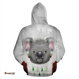 australia christmas hoodie koala hoodie merry christmas all over print unisex