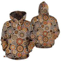 Hoodie Aboriginal Dot Painting Hoodie Ver15 Unisex