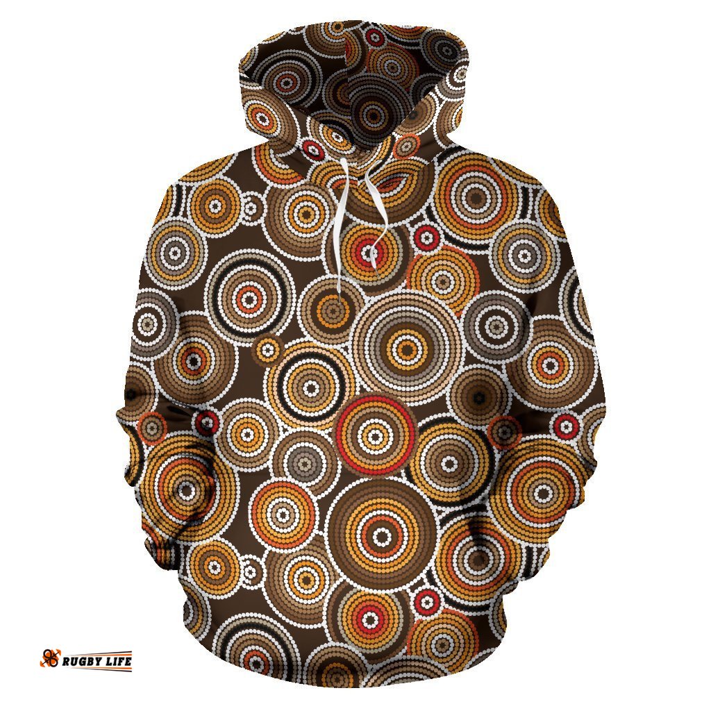 Hoodie Aboriginal Dot Painting Hoodie Ver15 Unisex
