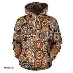 Hoodie Aboriginal Dot Painting Hoodie Ver15 Unisex