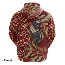australia santa koala hoodie aboriginal style