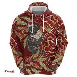 australia santa koala hoodie aboriginal style