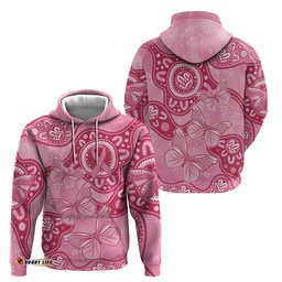 australia indigenous hoodie breast cancer pink aboriginal butterfly