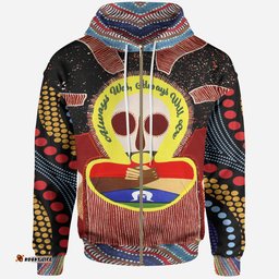 aboriginal and torres strait islander zip up hoodie naidoc style