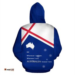Hoodie Australian Coat Of Arms Hoodie Map Southern Cross Unisex