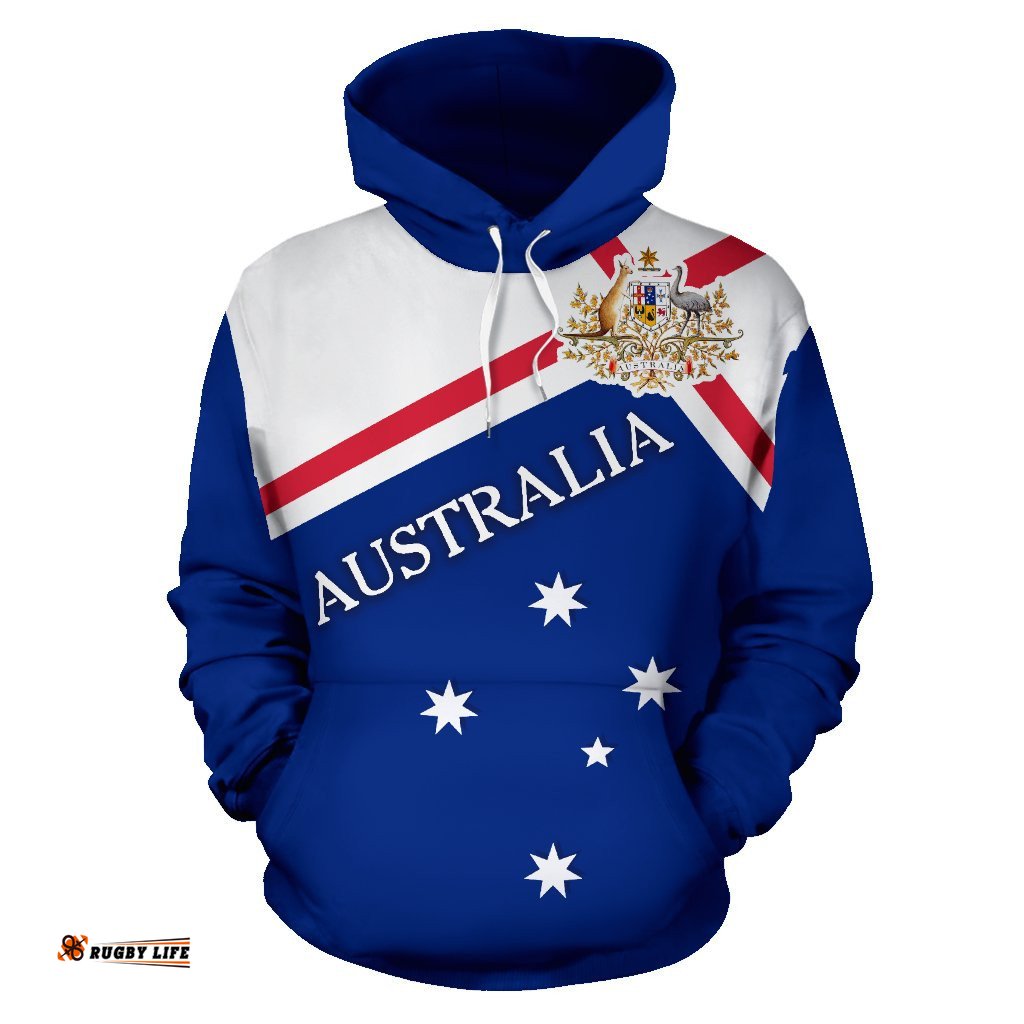 Hoodie Australian Coat Of Arms Hoodie Map Southern Cross Unisex