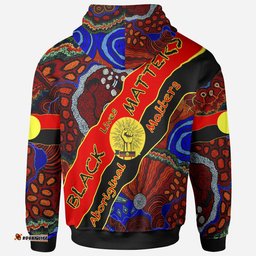 hoodie black live matter aboriginal pattern unisex