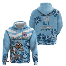 custom nsw blues cockroach blooded aboriginal inspired hoodie