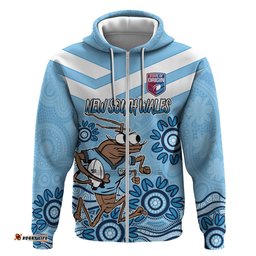 custom nsw blues cockroach blooded aboriginal inspired hoodie