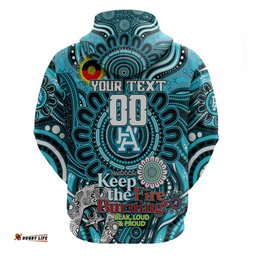 custom port adelaide power naidoc week 2024 hoodie mascot football dt02