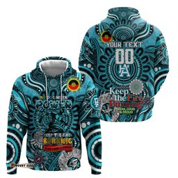 custom port adelaide power naidoc week 2024 hoodie mascot football dt02