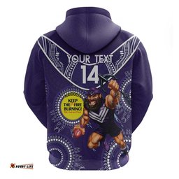 custom afl dockers naidoc week hoodie keep the fire burning indigenous art