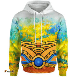 Aboriginal Hoodie, Australia Kangaroo Sky
