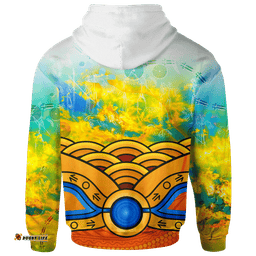 Aboriginal Hoodie, Australia Kangaroo Sky