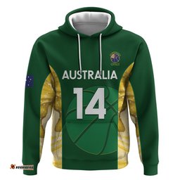 custom australia basketball hoodie go champions aussie opals national color