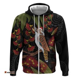 australia indigenous christmas hoodie kookaburra aboriginal
