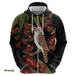 australia indigenous christmas hoodie kookaburra aboriginal