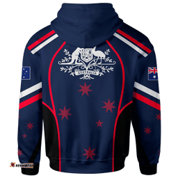 Zip Up Hoodie Australian Coat Of Arms Hoodie Unisex